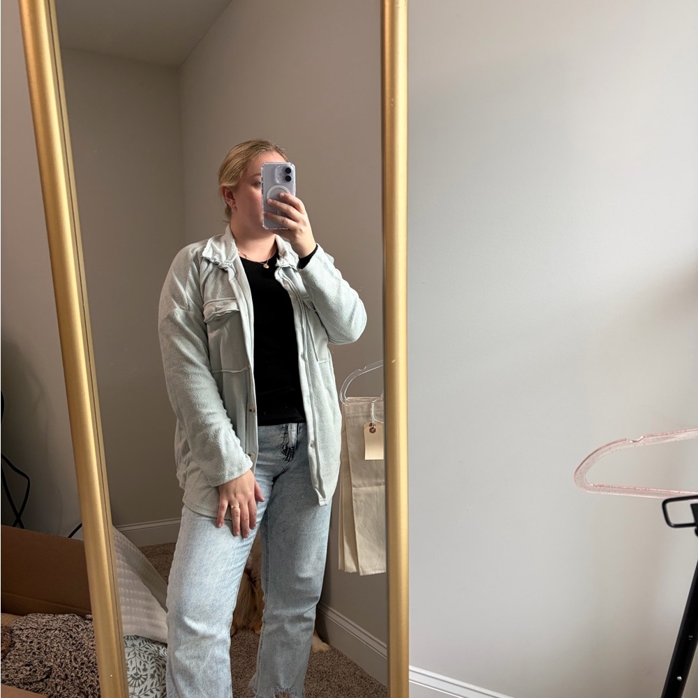 Light Gray Button-Up Shackleton